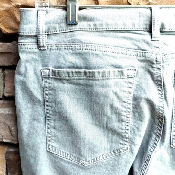 LOFT Modern Skinny Crop Gray Stretch Jeans Size 8 - Picture 6 of 9
